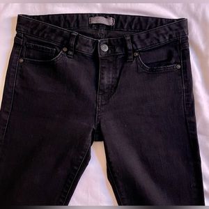 UNIQLO Women’s Black denim pants 25x33 skinny jeans slim fit tall